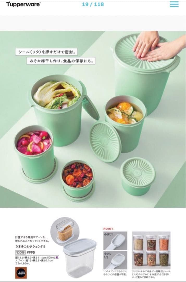 タッパーウェア　デコレーター　L 2点　【新品】
