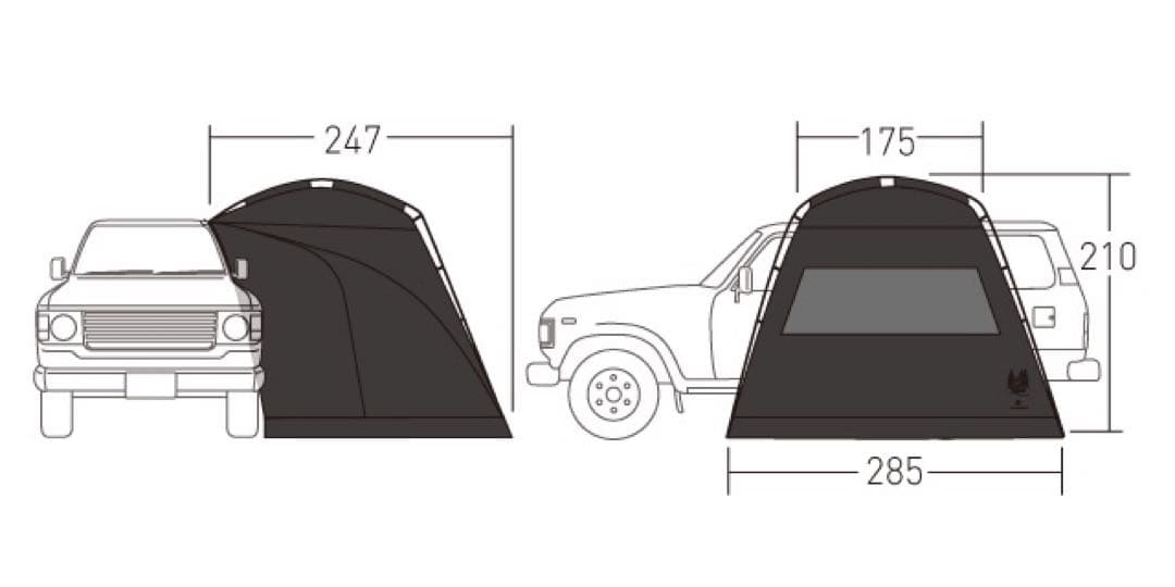 Ogawa ×カナディアンイースト　カーサイドシェルターBK 未使用未開封