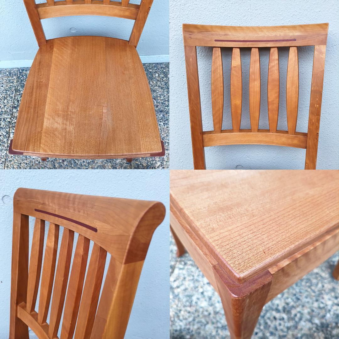 uni63 ACTUS 朝日木工 BOSCO 天然木 ダイニングチェア１脚