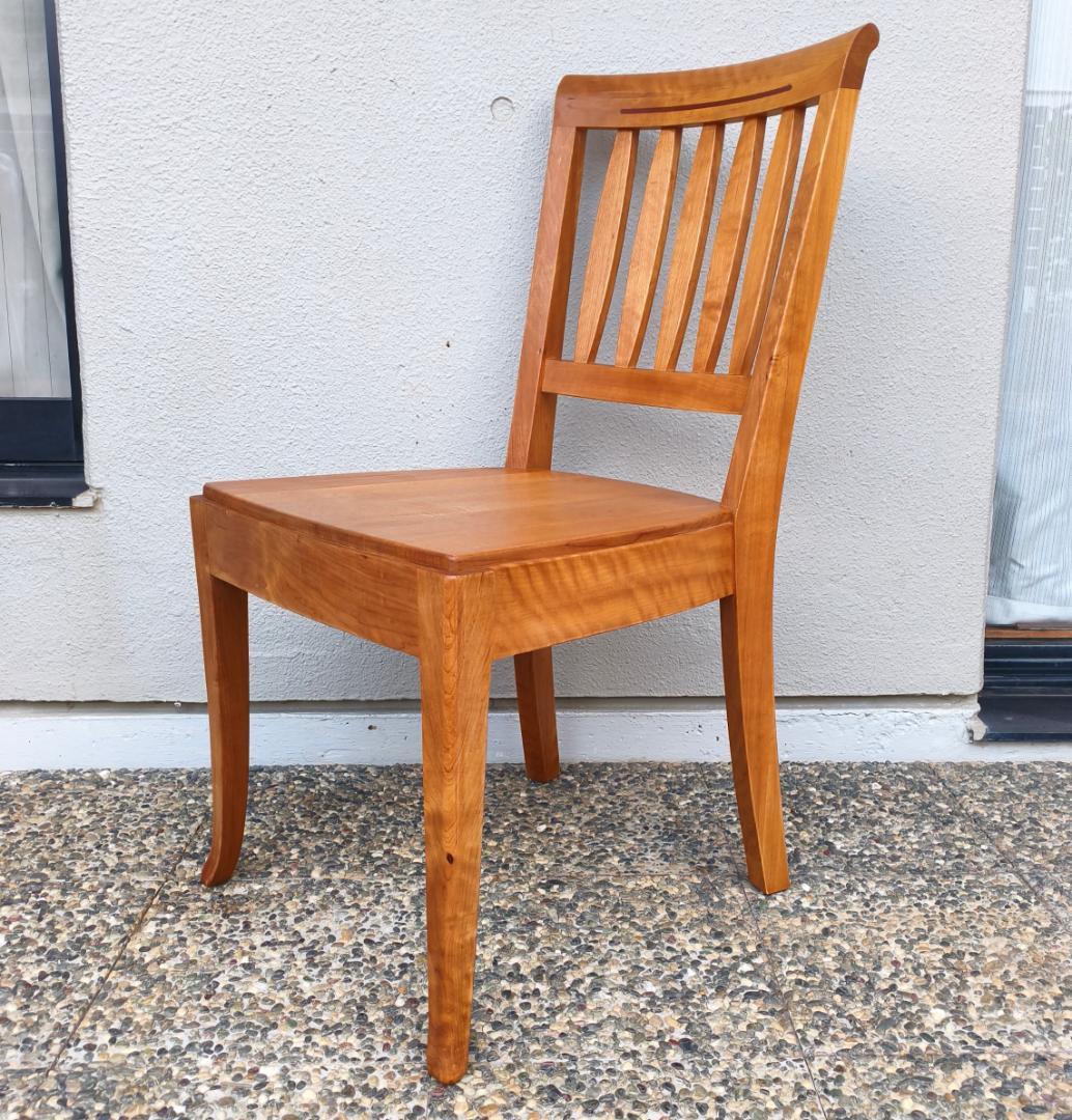 uni63 ACTUS 朝日木工 BOSCO 天然木 ダイニングチェア１脚