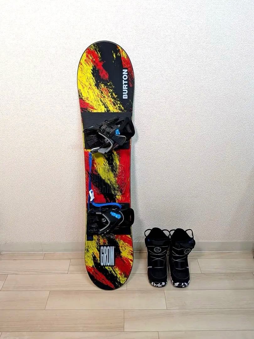 【Tak】バートンキッズスノーボードセット/ボード/バイン/ブーツ