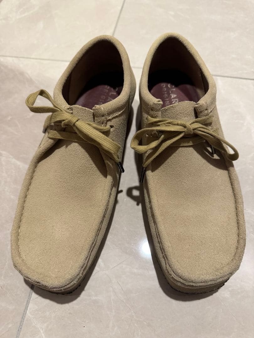 極美品⭐︎CLARKS ORIGINALS ワラビー【ベージュ】