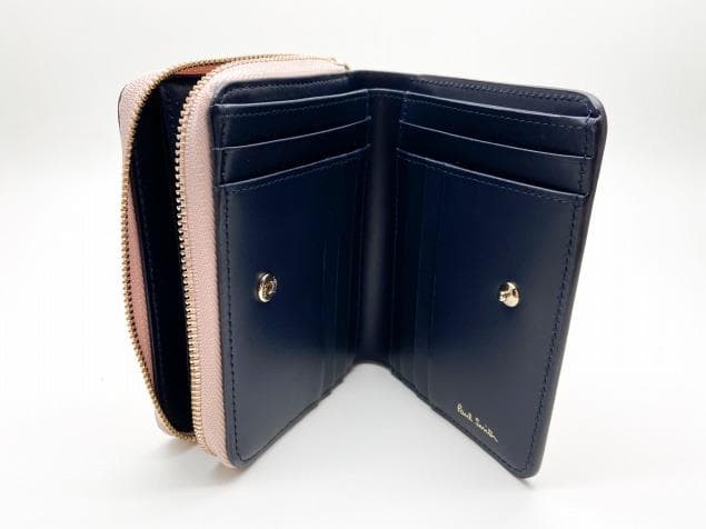 Paul Smith♡牛革 折り財布 キャットドゥードゥル 猫柄♡ポールスミス