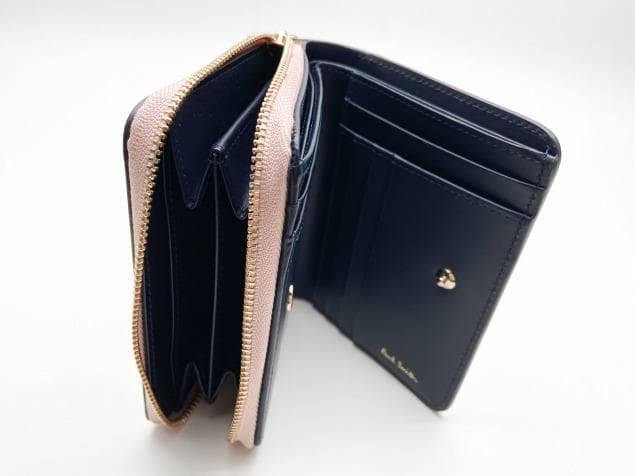 Paul Smith♡牛革 折り財布 キャットドゥードゥル 猫柄♡ポールスミス