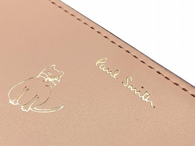 Paul Smith♡牛革 折り財布 キャットドゥードゥル 猫柄♡ポールスミス