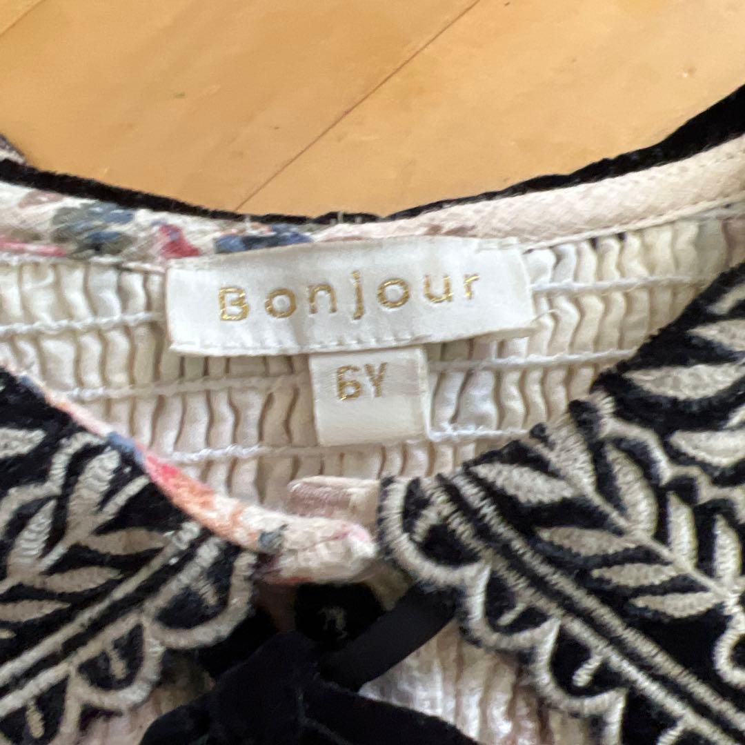 Bonjour diary 花柄チュニック　ワンピース　6Y