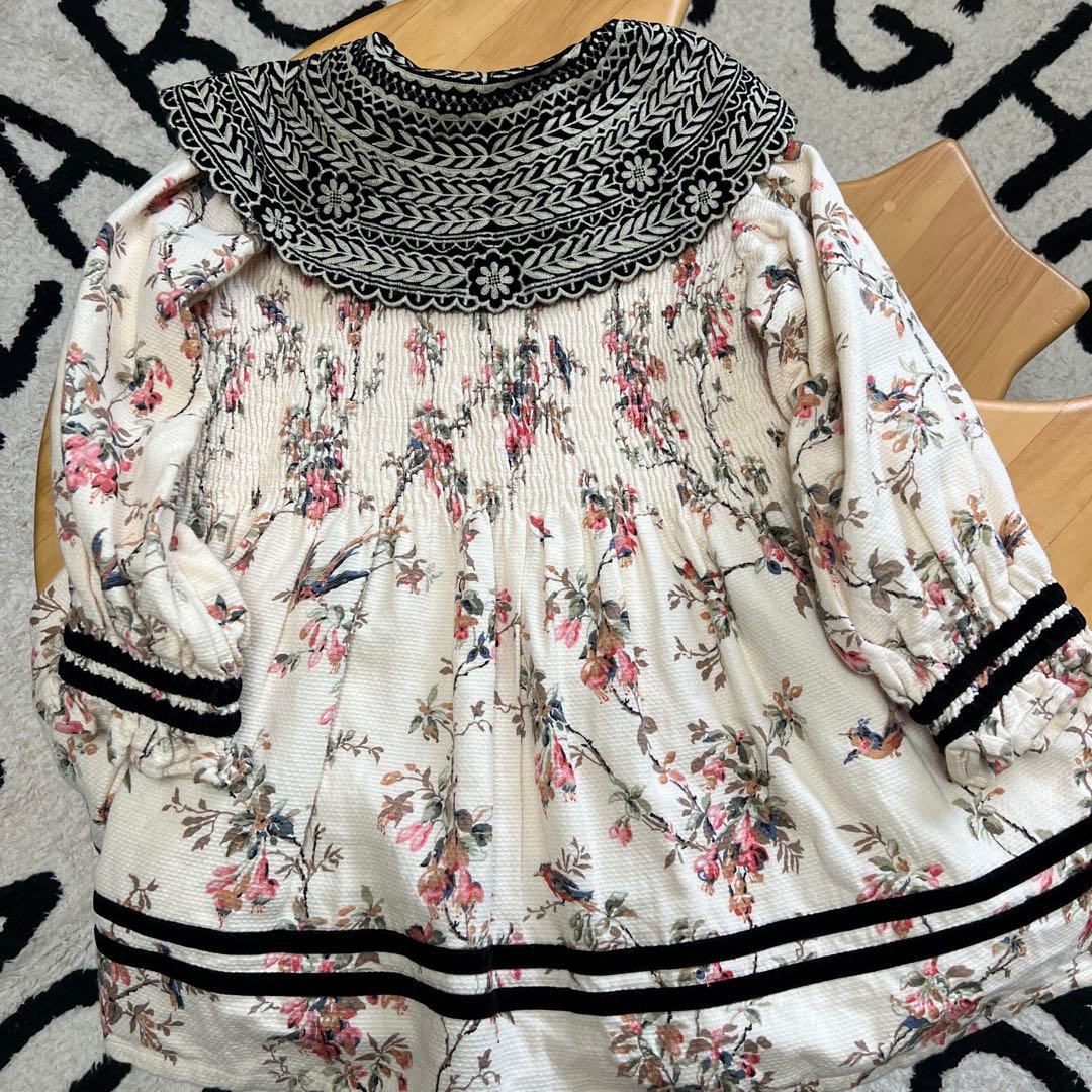 Bonjour diary 花柄チュニック　ワンピース　6Y