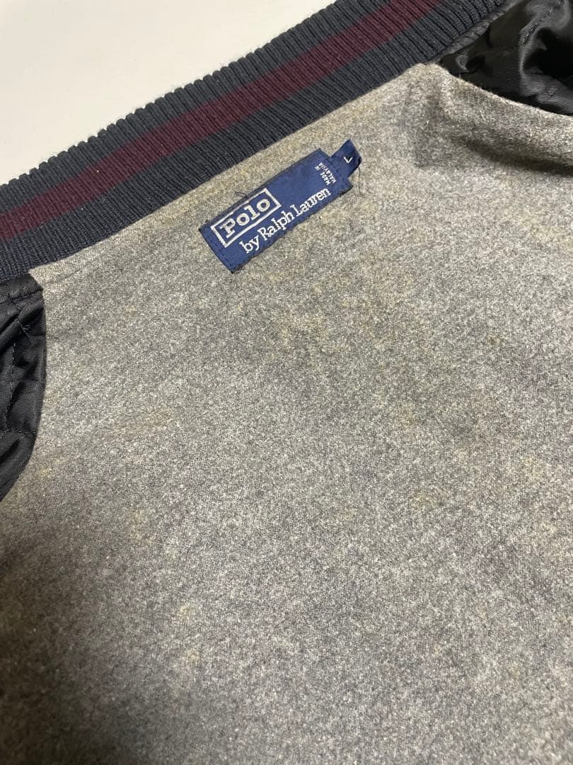 90s polo ralph lauren ヴィンテージ　ウールスタジャン