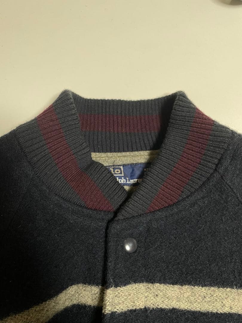 90s polo ralph lauren ヴィンテージ　ウールスタジャン
