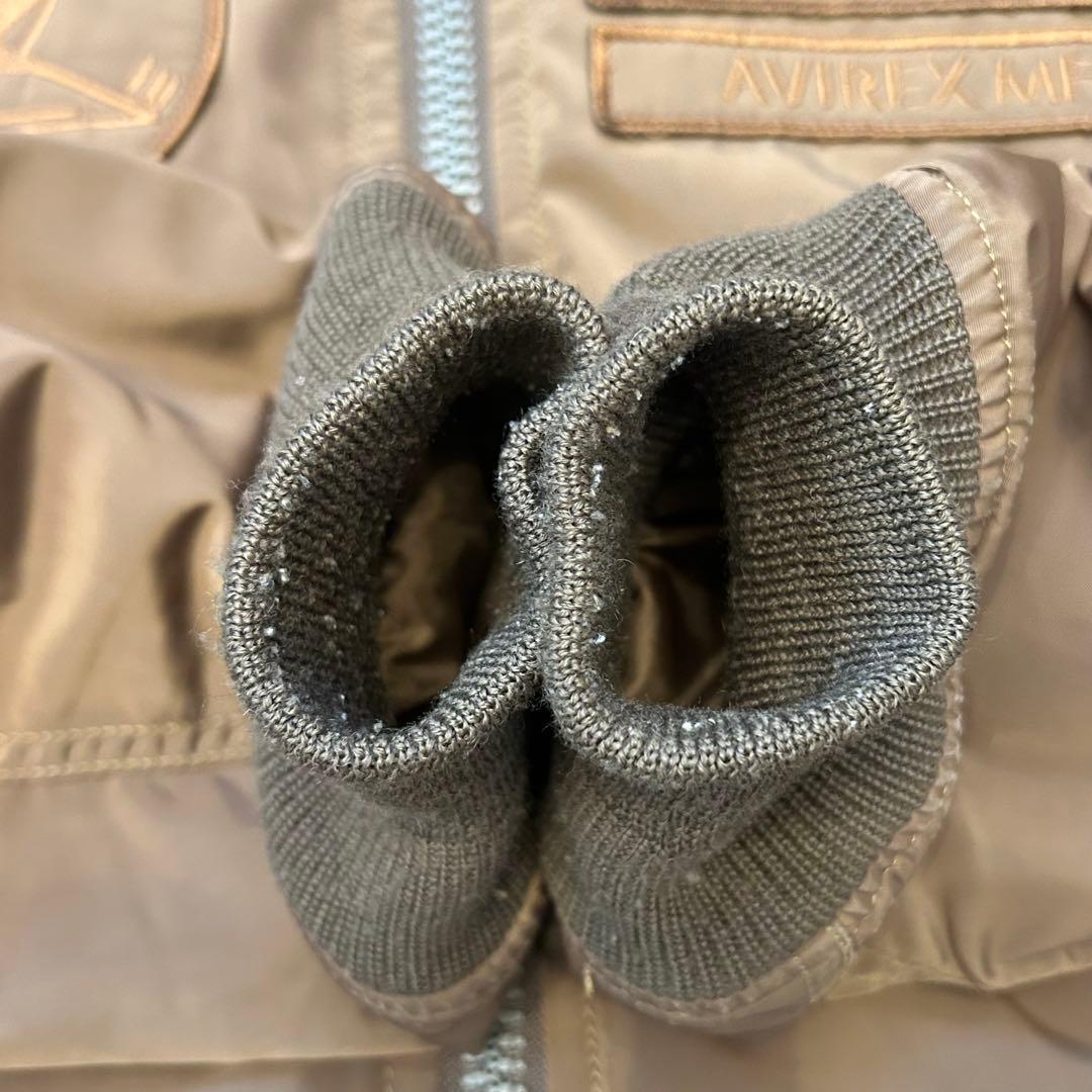 AVIREX フライトジャケット タイガーシャーク ワッペン刺繍 L