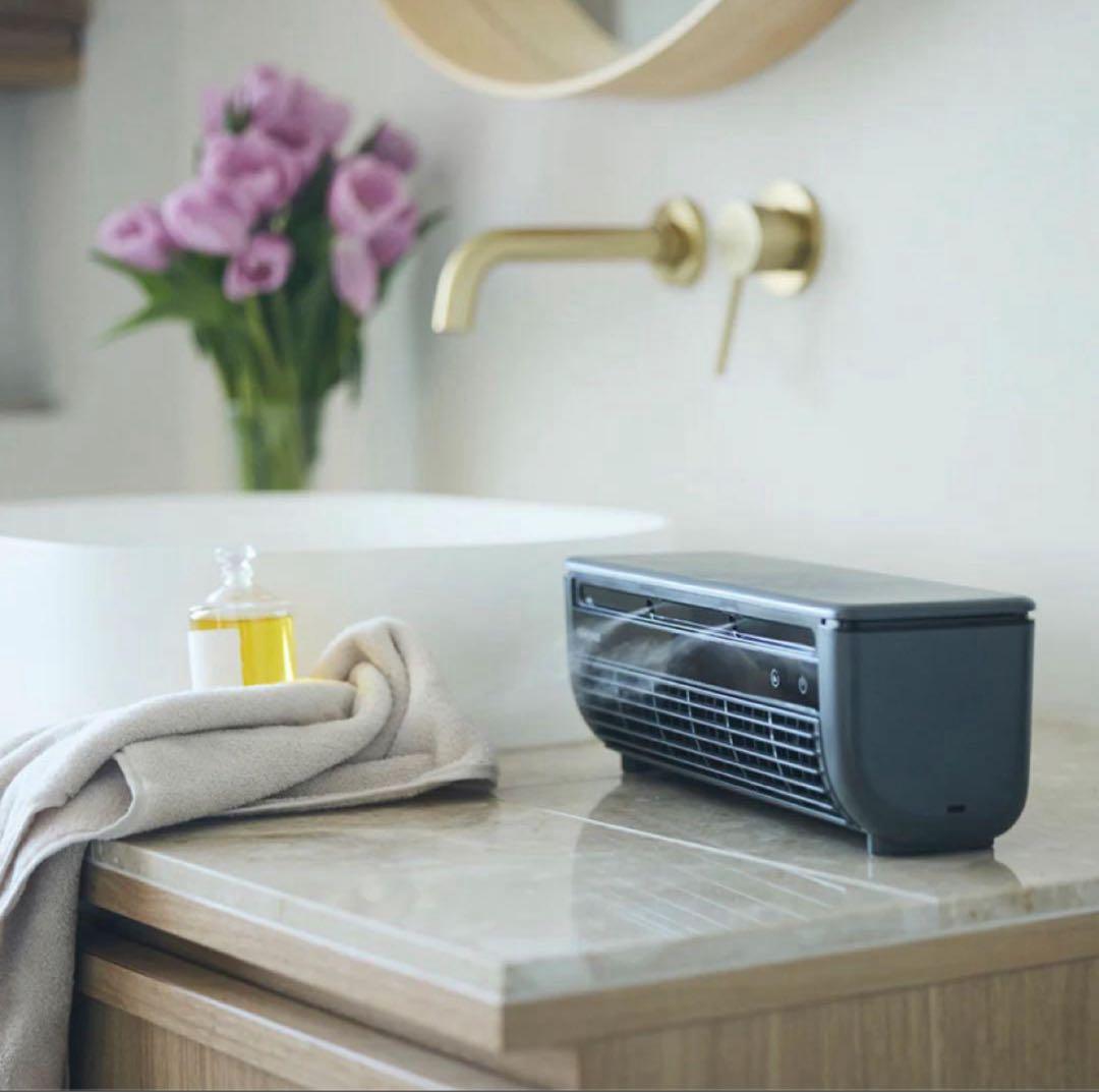 【送料無料】LAVINO　クールエアーミスト　ミニエアコン　ブルーグレイ