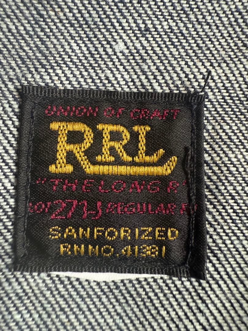 RRL リジッド　デニムジャケット　LEE 101タイプ　セルビッチ