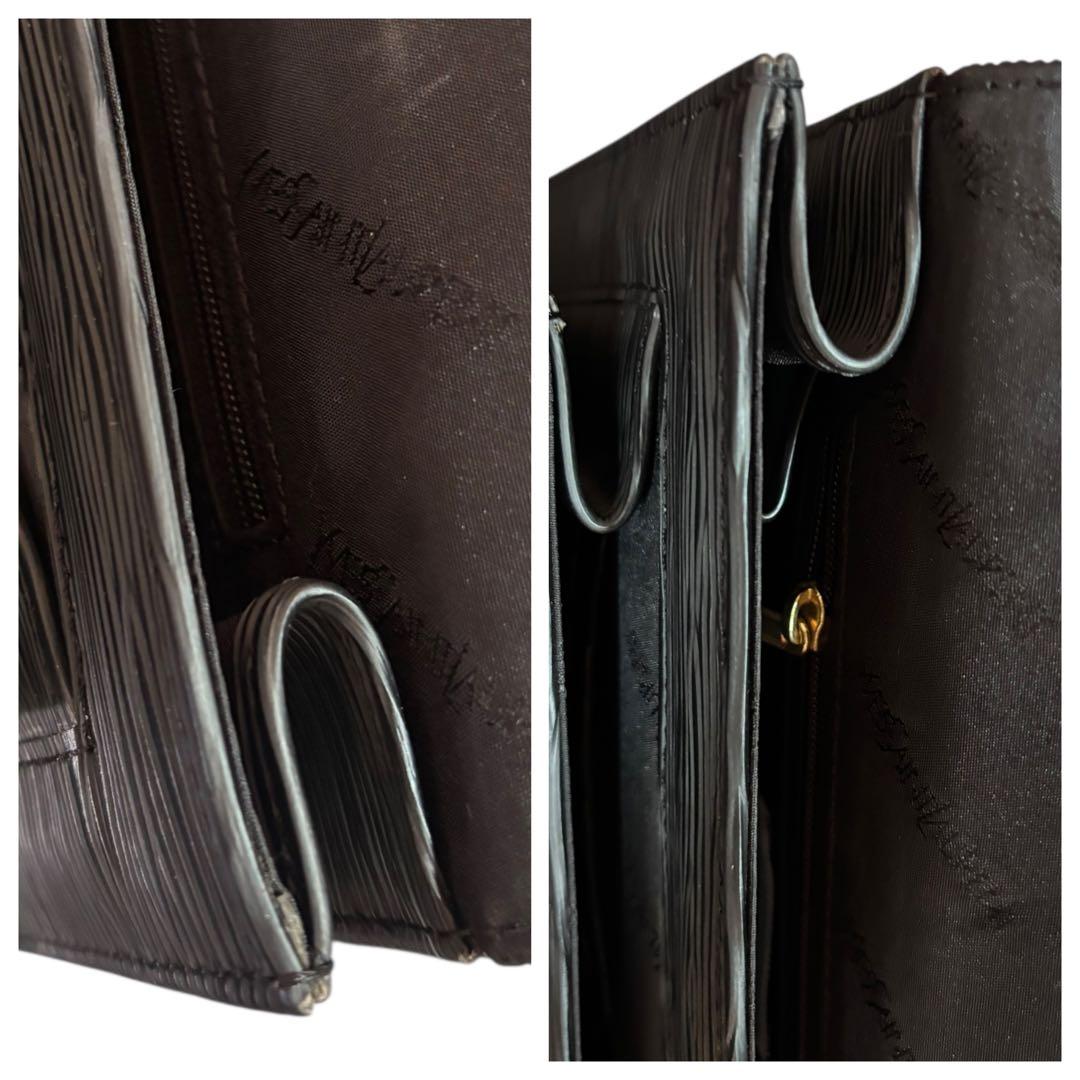 美品YVESSAINT LAURENT イヴサンローラン クラッチバックブラック