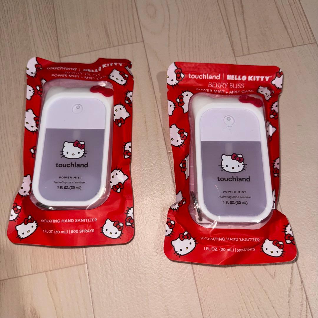 Touchland 数量限定品　キティコラボハンドスプレー＋ケース 2個セット！