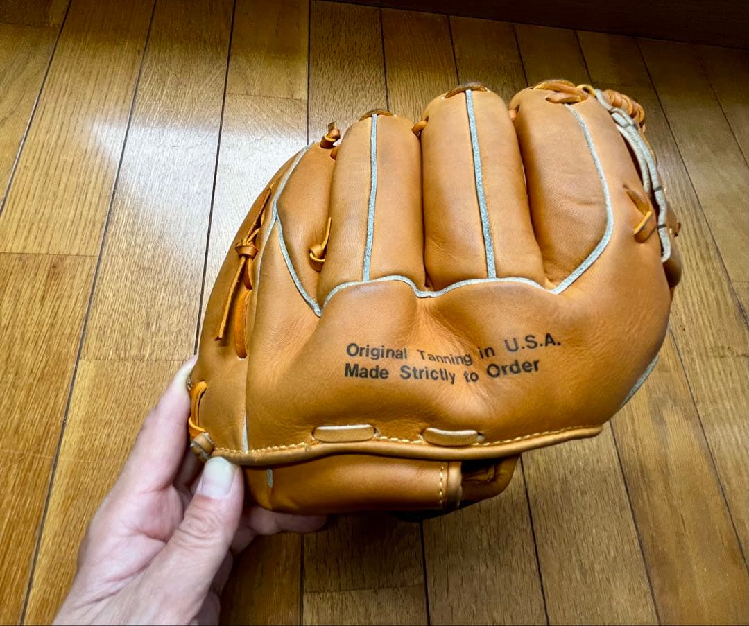 MIZUNO デッドストック　赤カップ　硬式用　グローブ　ミズノ