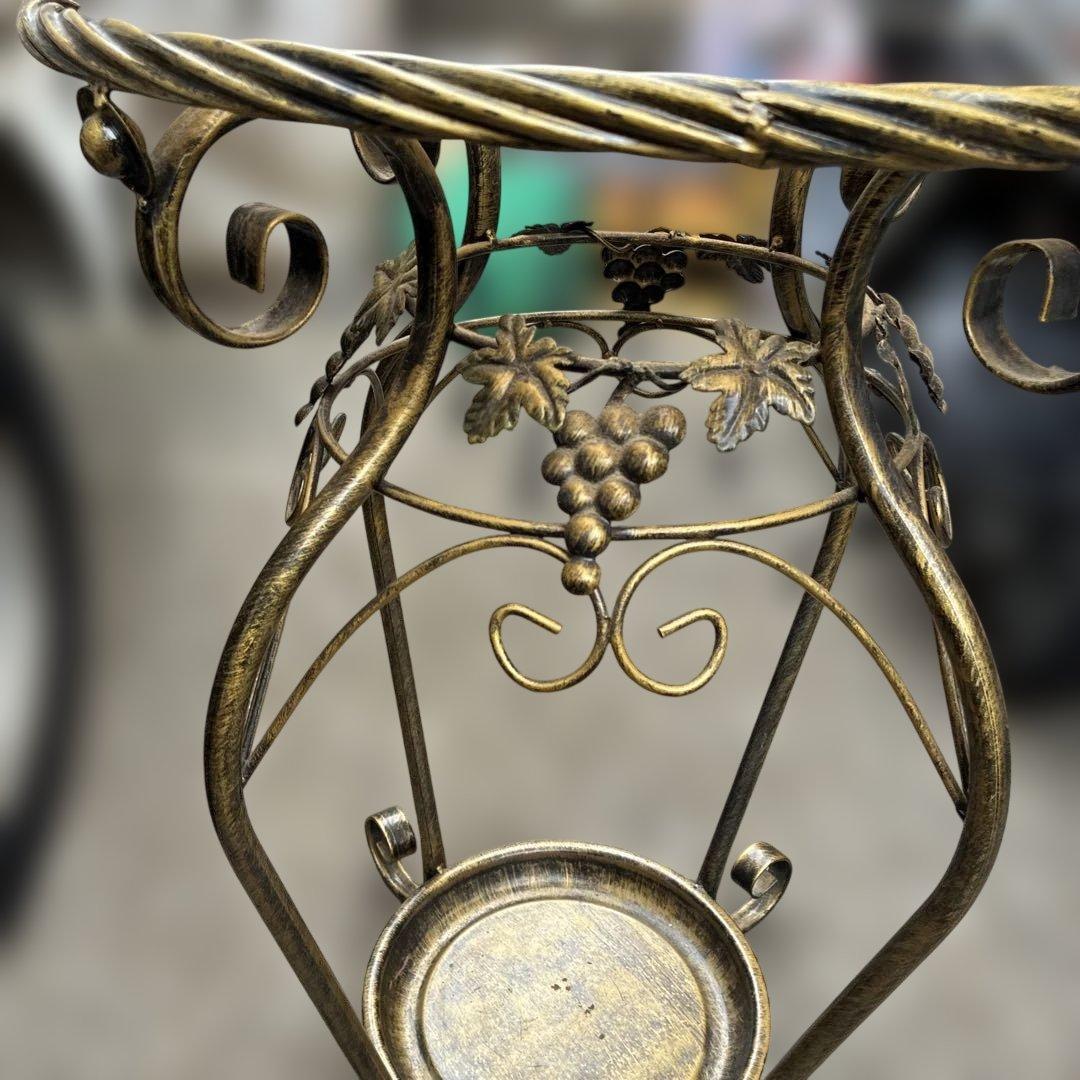 ‼️レトロ‼️アンティークガラステーブル、レトロガラステーブル ガラステーブル