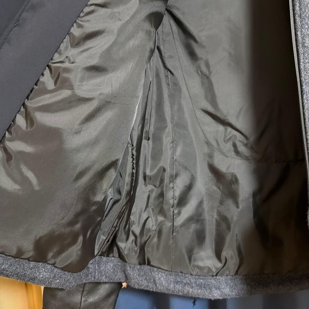 新品　今期新作　LEATHER SLEEVES MELTON JACKET L