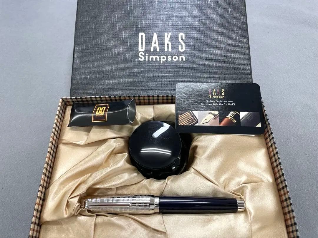 【未使用】DAKS ダックス アプレイド万年筆 ブルー