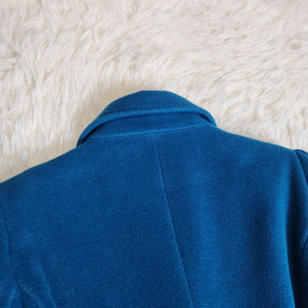 【美品】kulson カルソン イタリア製 アンゴラ混 Aライン ロングコート