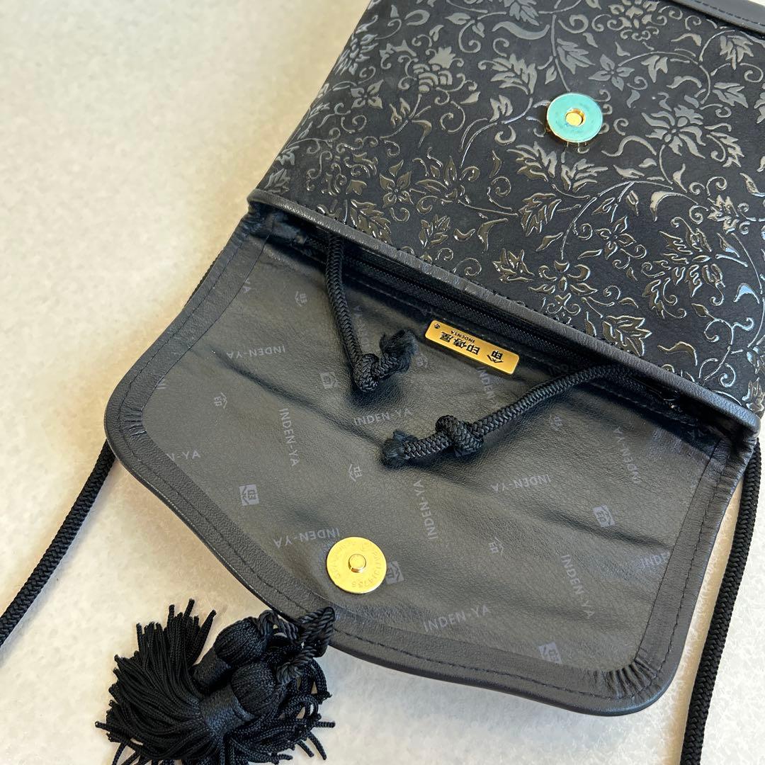 美品　印傳屋　INDENYA ミニバッグ　ポシェット　ショルダーバッグ
