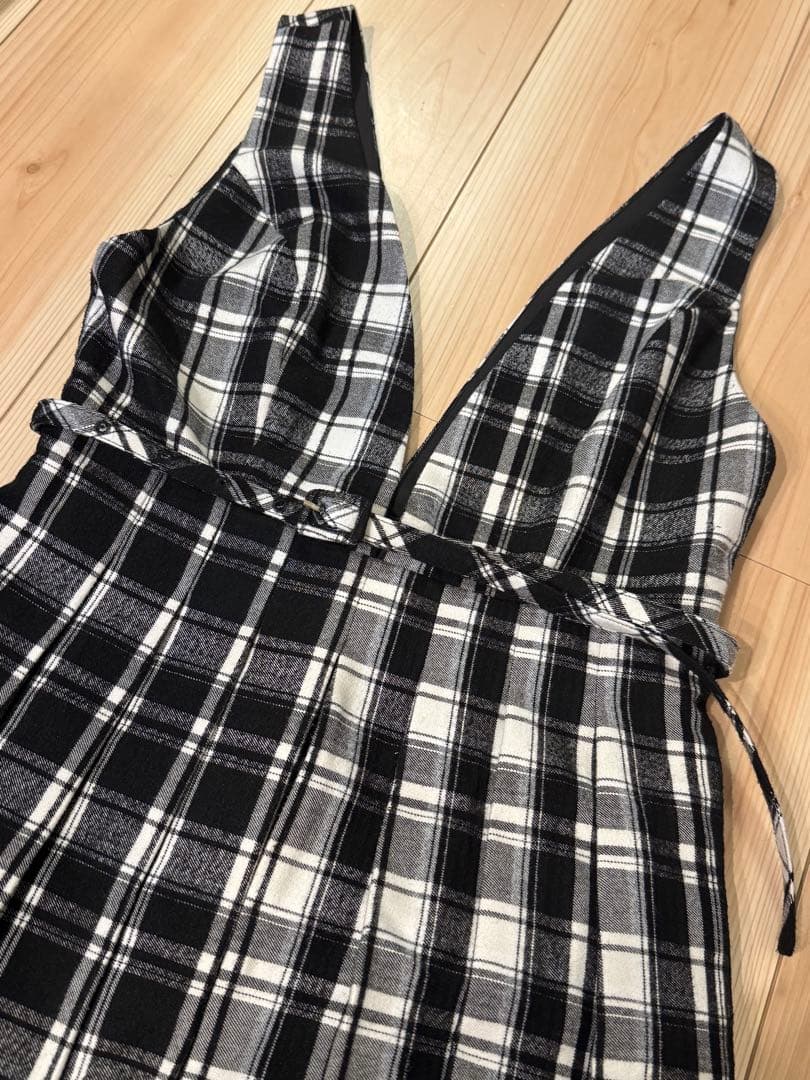 ワンピース herlipto Classic Plaid Jumper Dress