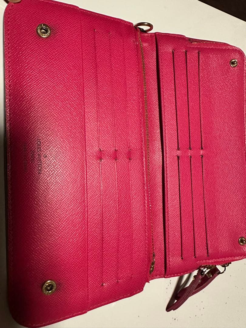 ルイヴィトン　モノグラム長財布（ピンク）