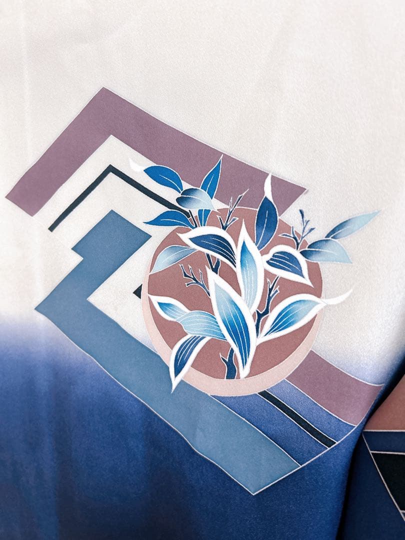 正絹羽織五つ紋♡七五三　5歳　男の子　フルセット　一式　鷹　青系