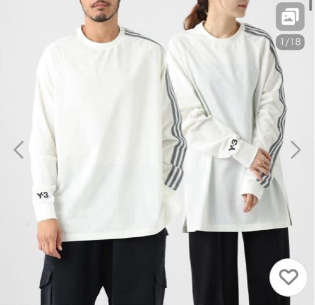 ワイスリー Y-3 クルーネック 長袖Ｔシャツ 3S LS TEE ホワイト