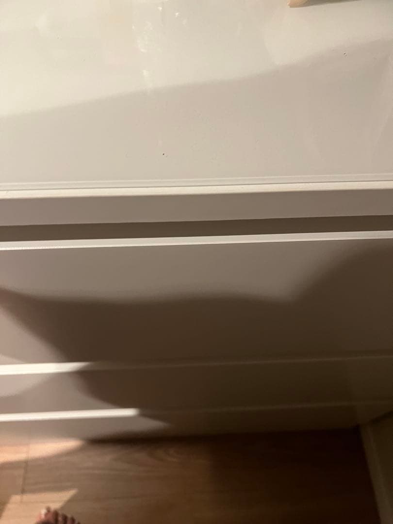 IKEA マルム チェスト　引き出し×6 ガラス天板付き