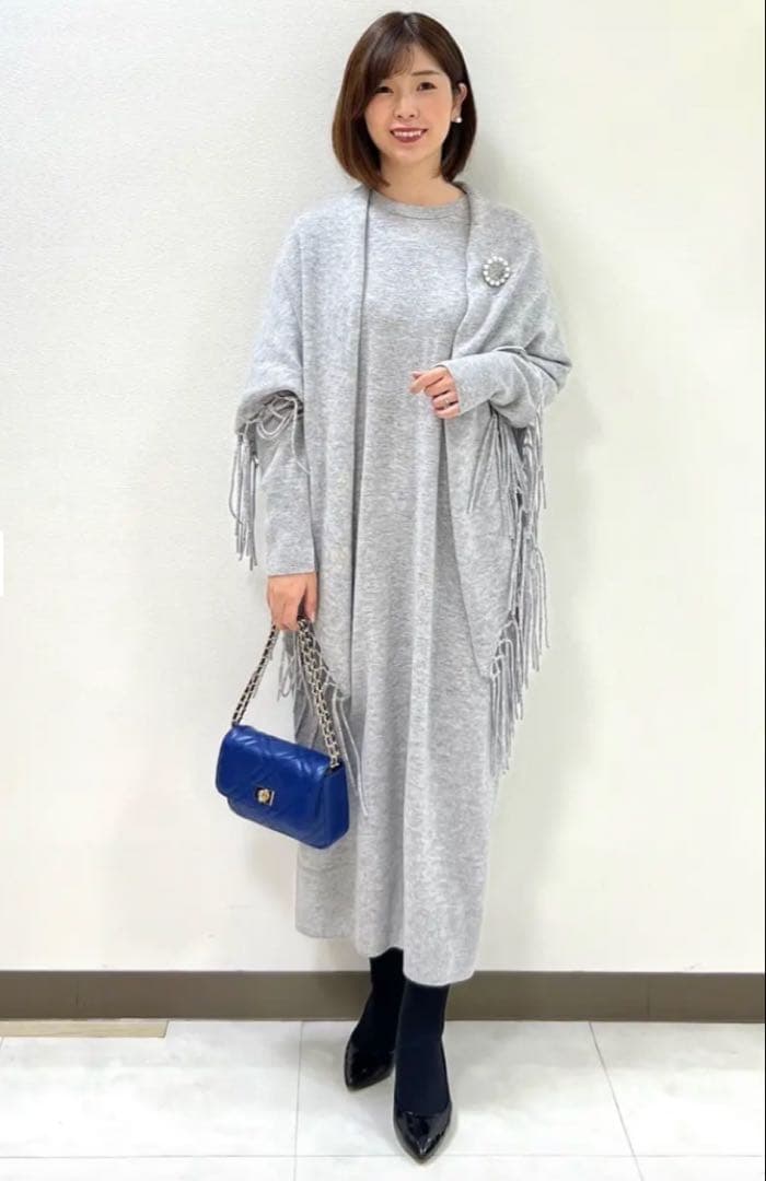 完売　2023年　23区　ウールカシミヤ ニットワンピース　¥28,600