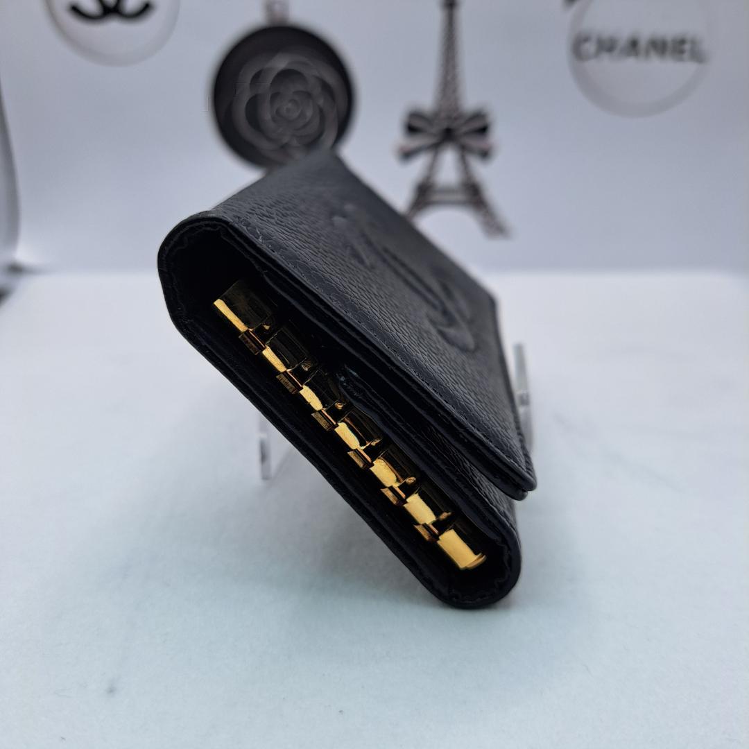 CHANEL　デカココ　キーケース　ブラック　財布