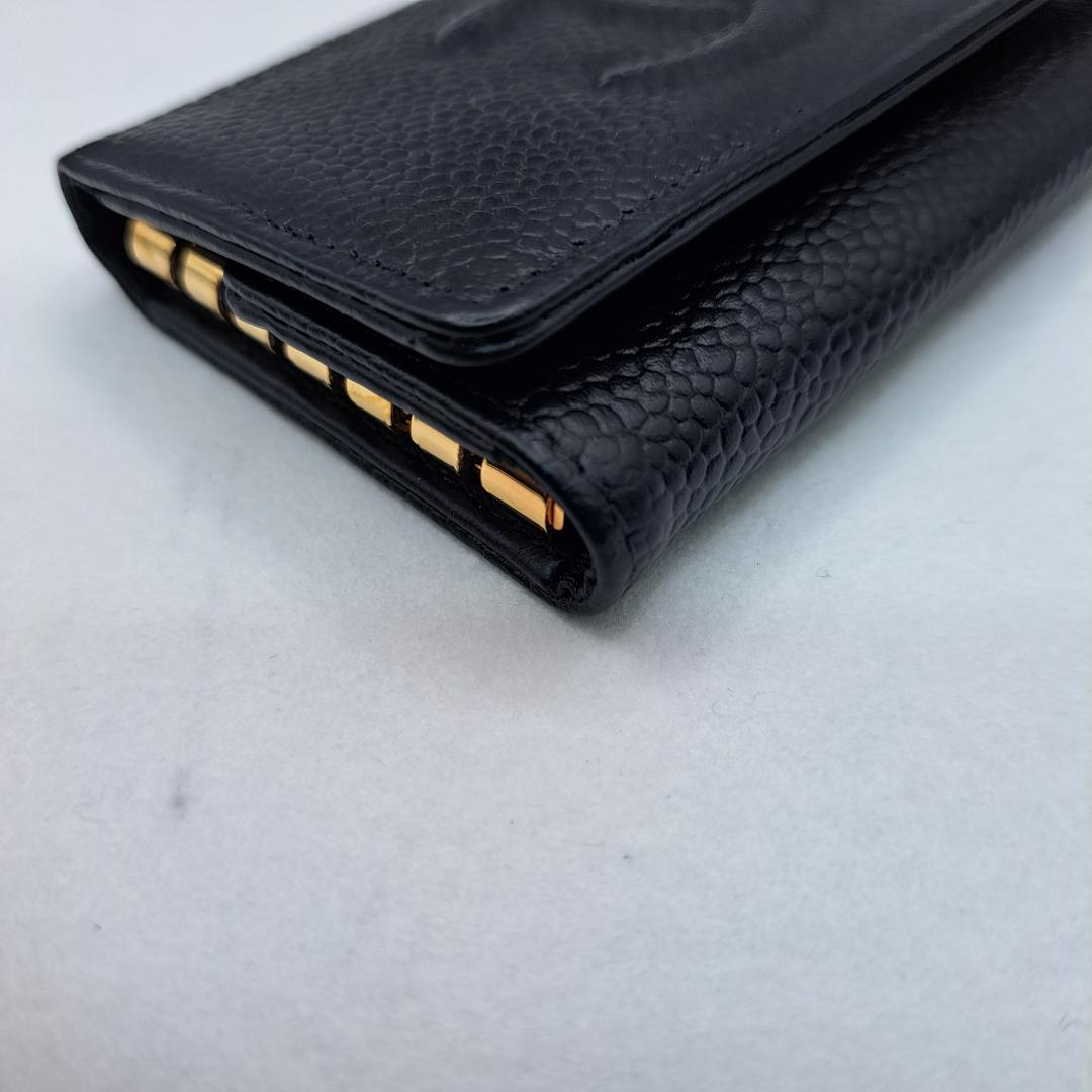 CHANEL　デカココ　キーケース　ブラック　財布