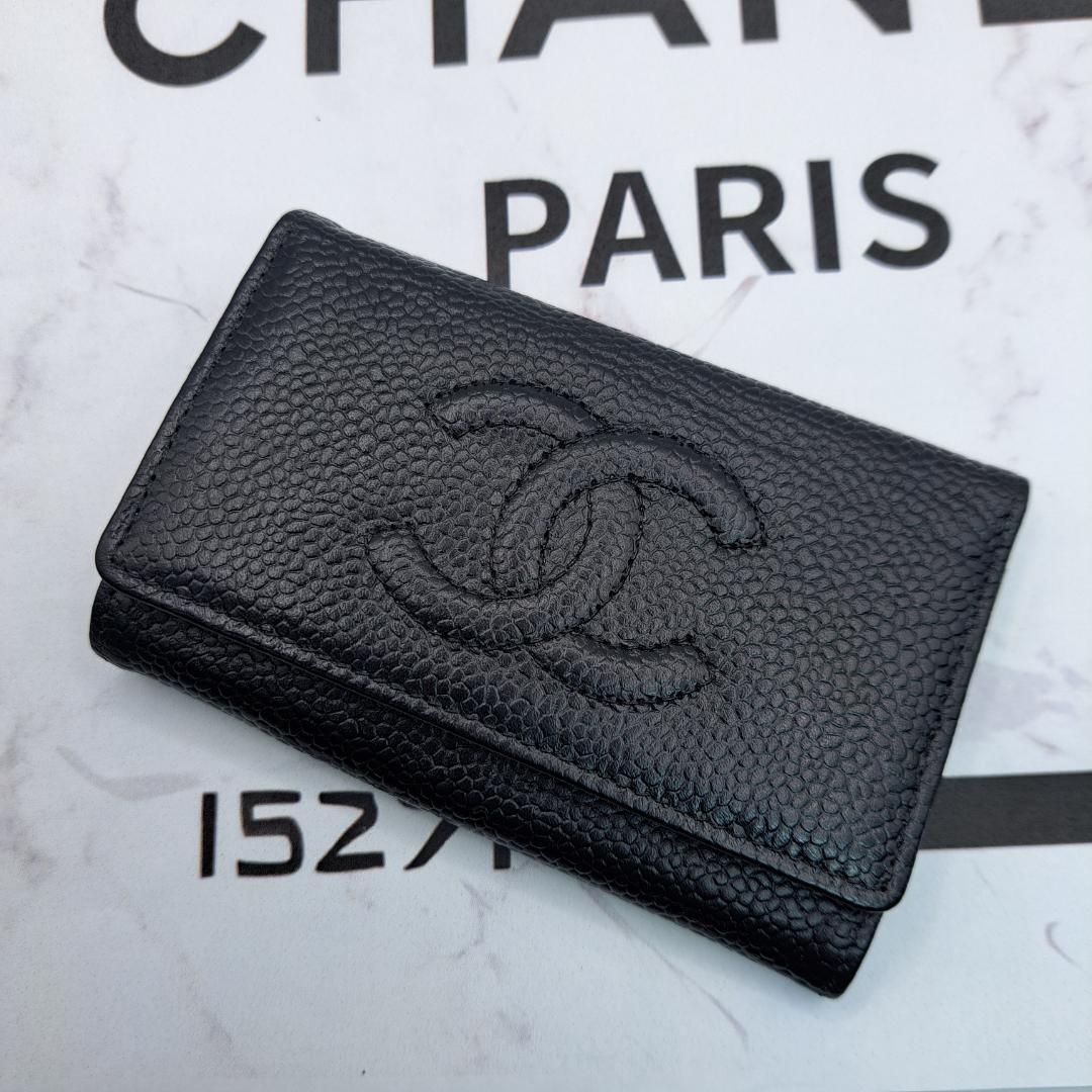 CHANEL　デカココ　キーケース　ブラック　財布
