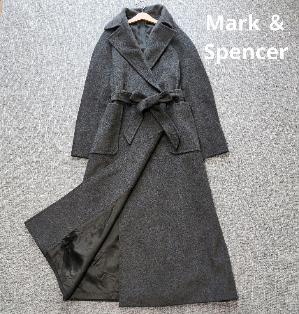 マークス＆スペンサー　カシミヤ　バージンウール　ウールコート　未使用に近い美品