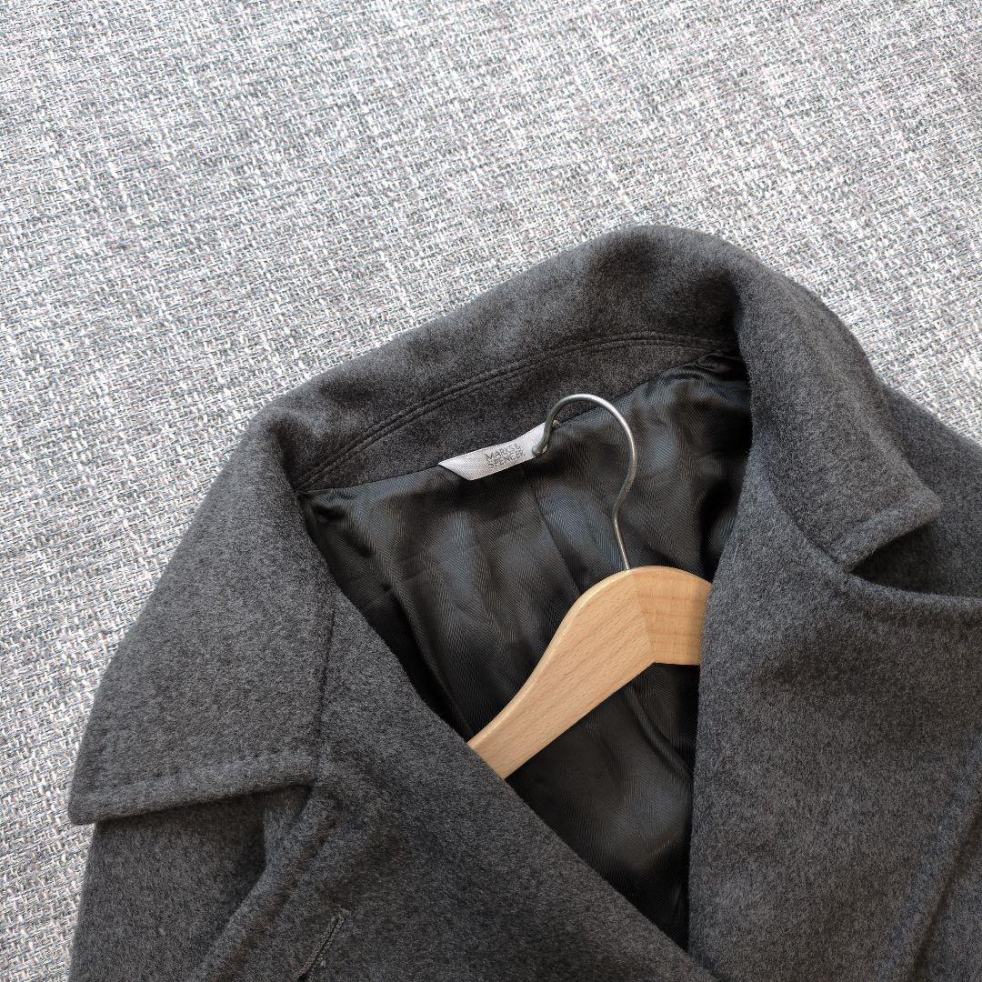 マークス＆スペンサー　カシミヤ　バージンウール　ウールコート　未使用に近い美品