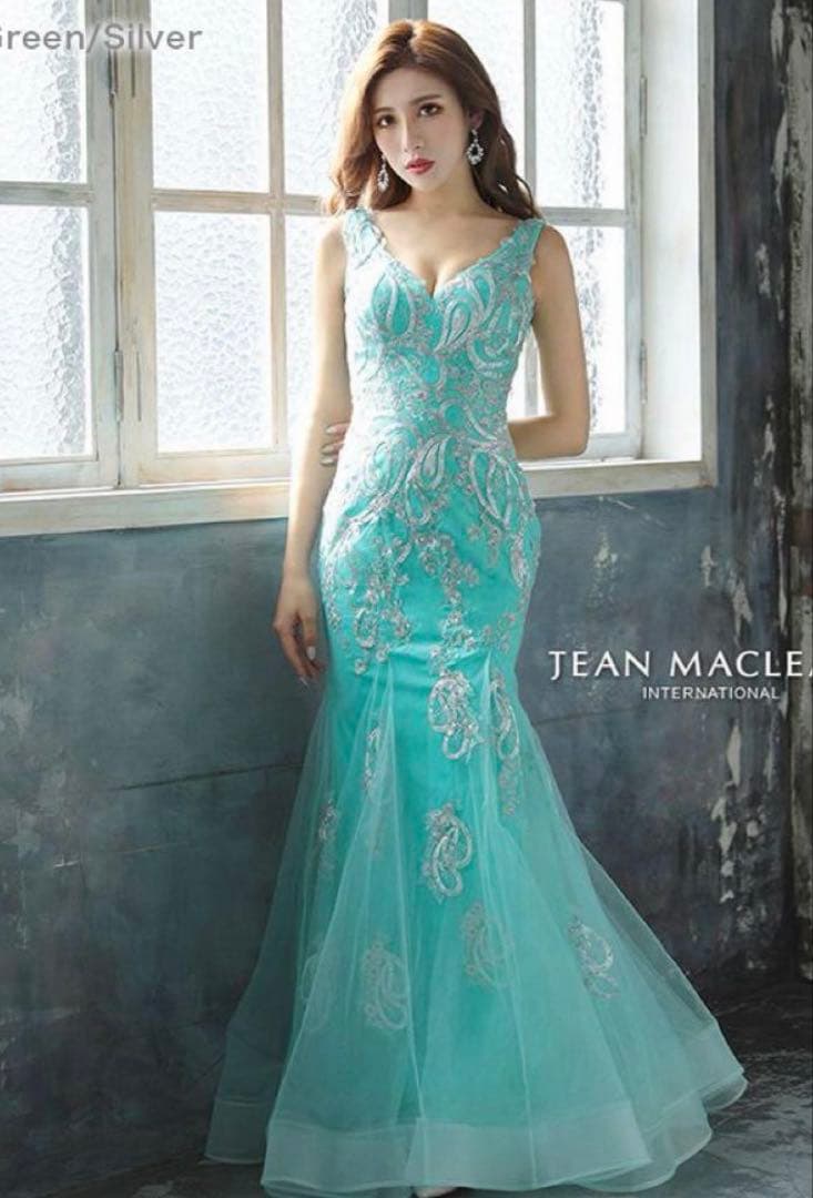 JEAN MACLERN ミントグリーン　マーメイドドレス　ロングドレス