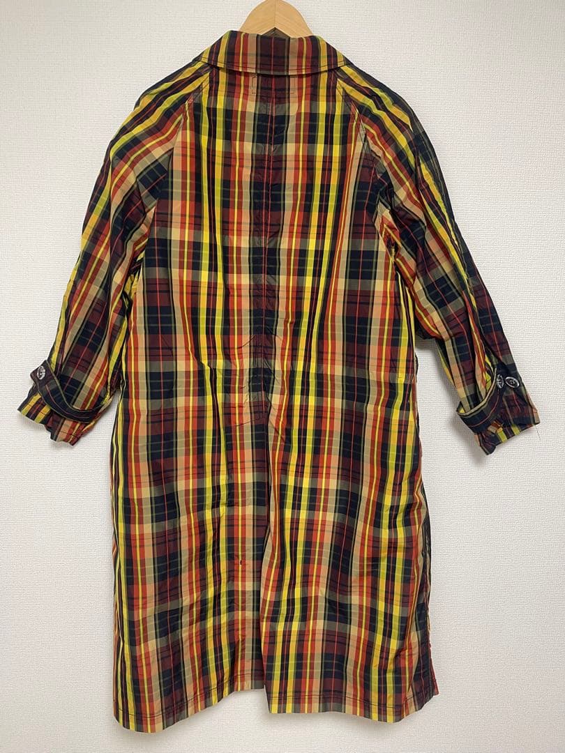 《BEAMS BOY》ボーイ　チェックメモリーコート ロングコート