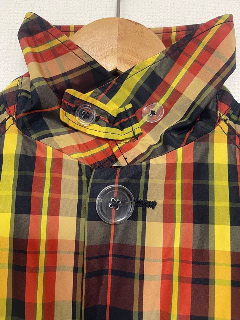 《BEAMS BOY》ボーイ　チェックメモリーコート ロングコート
