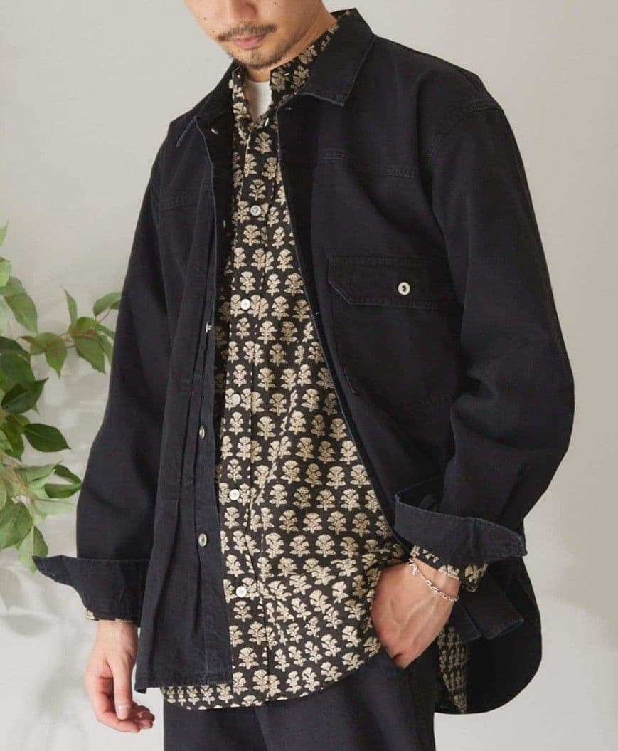 エディフィス417　G-SHIRTS　2023　デニム　オーバーサイズ　ブラック