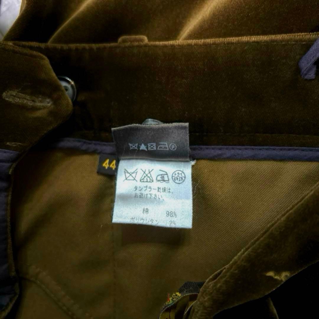 【Loro Piana】ベロア生地パンツ　サイズM