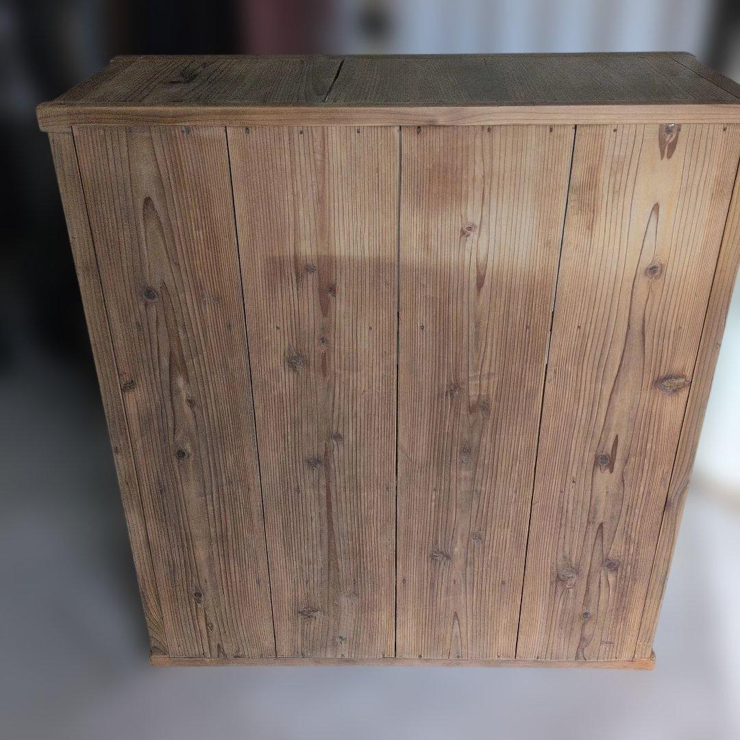 アンティーク　ブロカントオープンシェルフ 2段引き出し付き