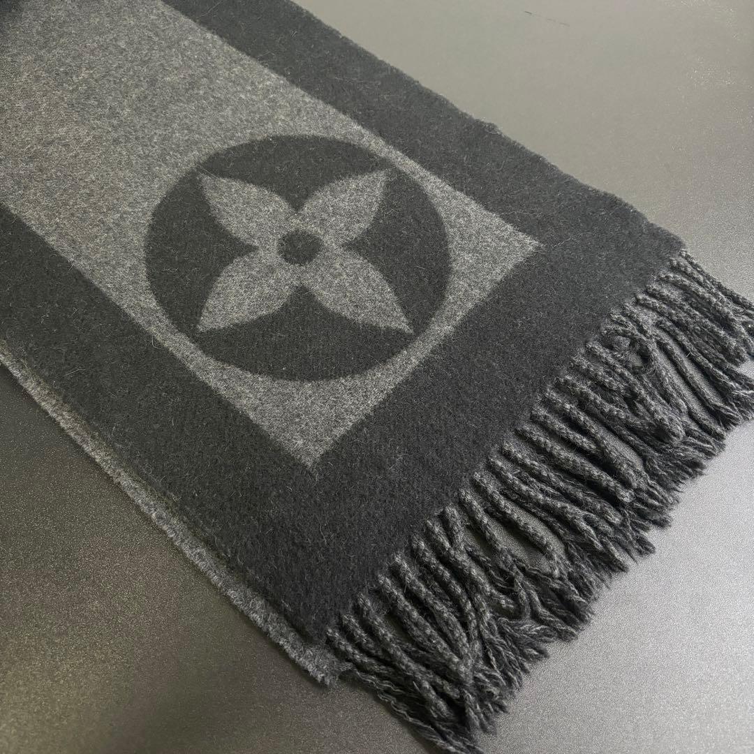 美品 LOUIS VUITTON ヴィトン エシャルプ カーディフ マフラー