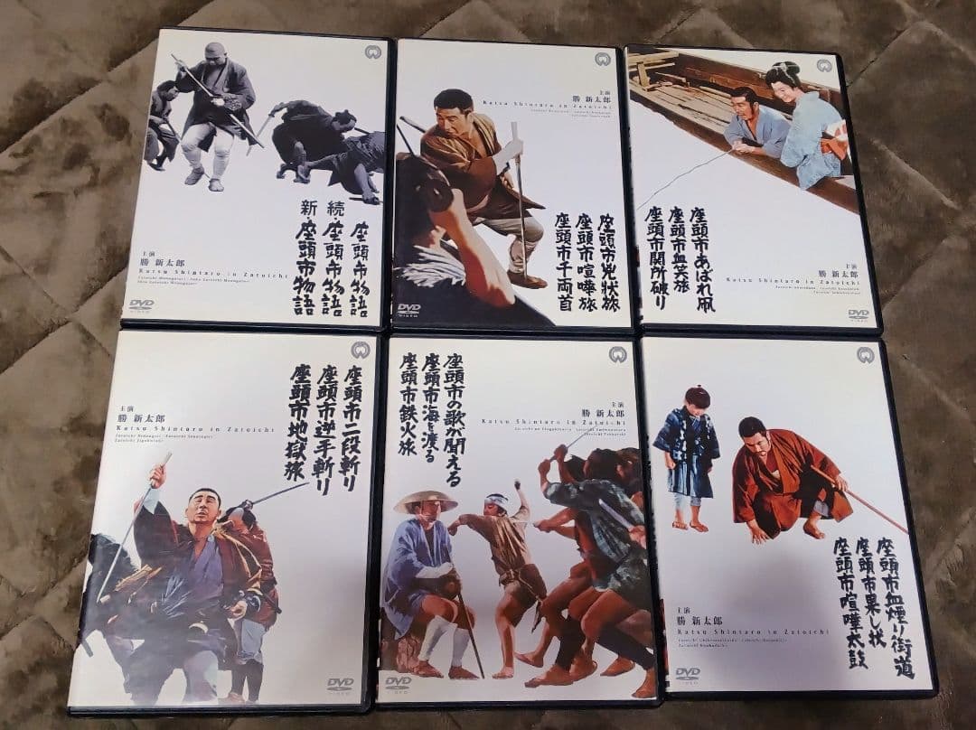 【中古セル】 座頭市 DVD-BOX　全6巻18枚組18作品収録