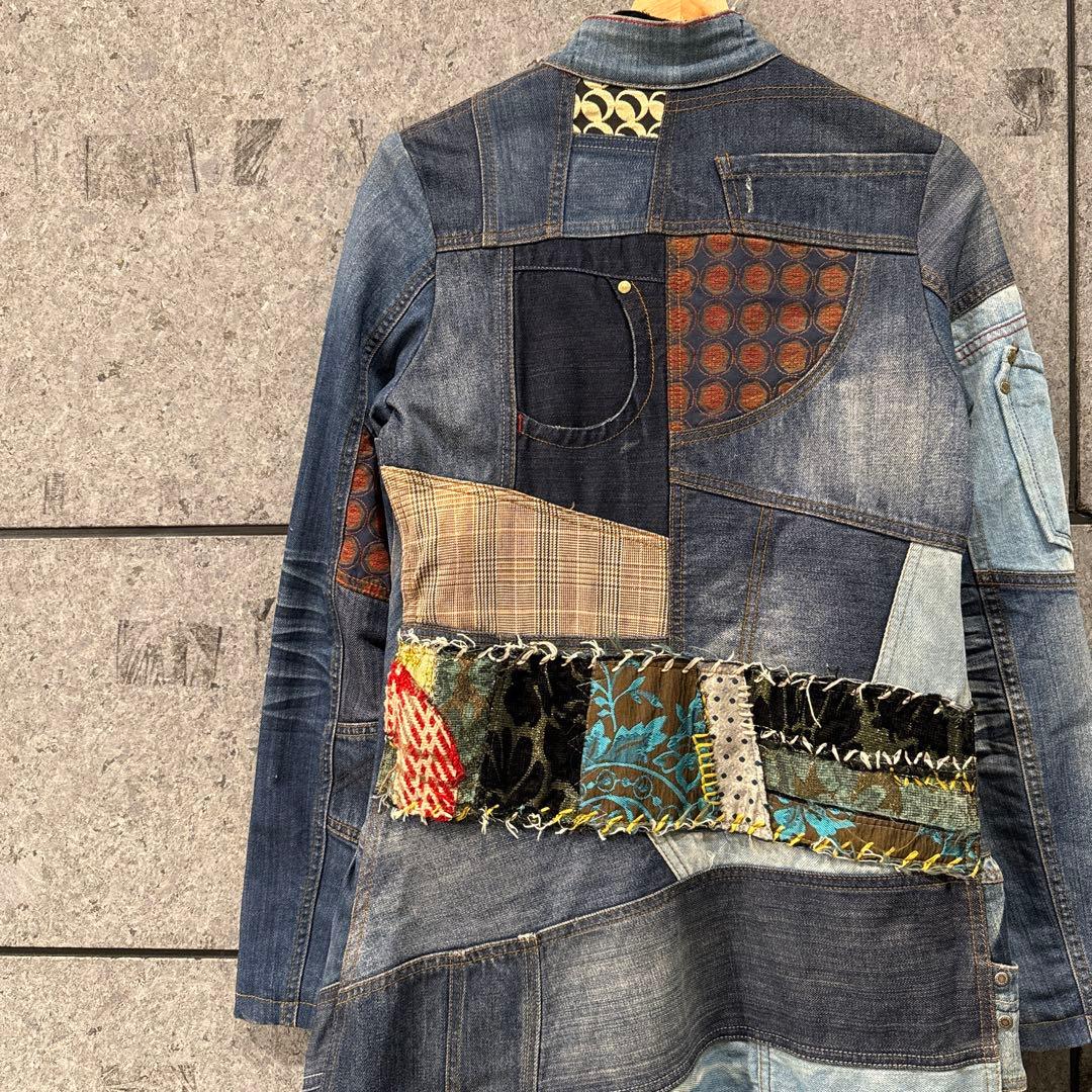Desigual デジグアル デニムジャケット再構築 パッチワーク リメイク古着