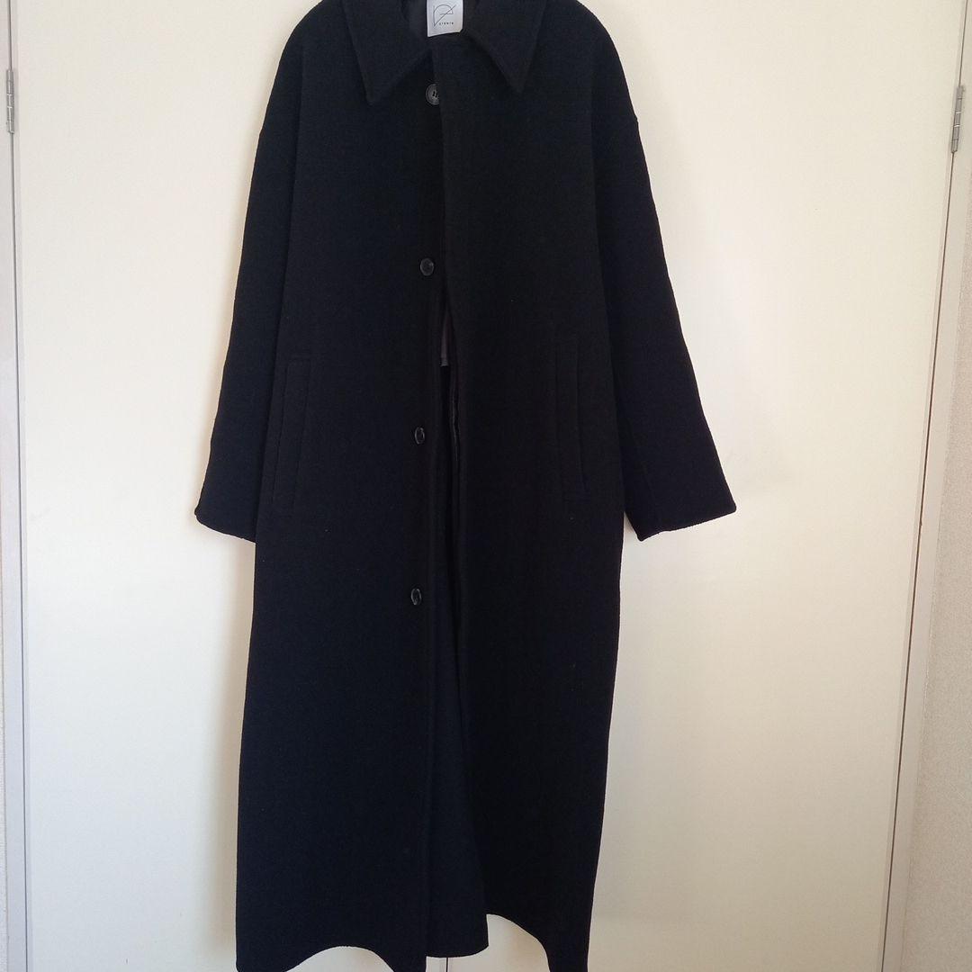 crewre リバーロングステンカラーコート 黒　サイズ1