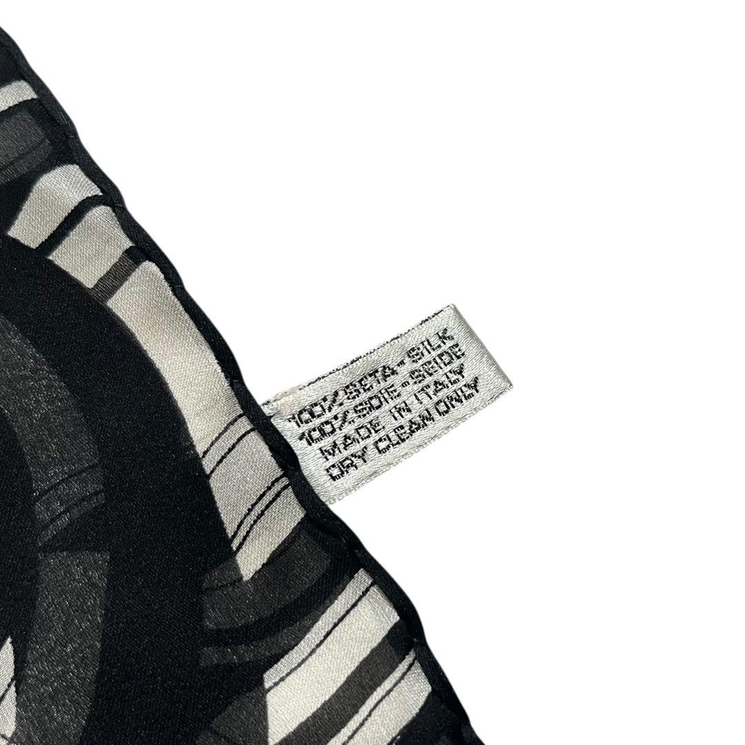 美品⭐︎CHANEL COCO LOGO SILK スカーフ ストール ショール