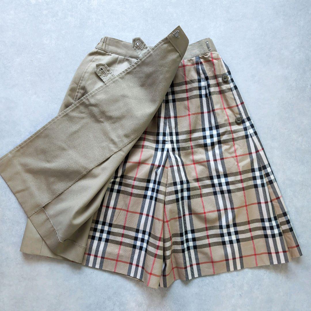 BURBERRY ラップ付きキュロット ノバチェック Mサイズ