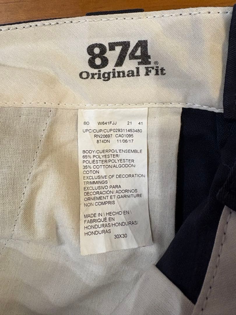 CHALLENGER×Dickies 874ワークパンツ ネイビー　30x30