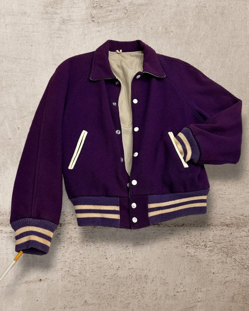 ジャケット・アウター 70's Vintage Purple Varsity Jacket