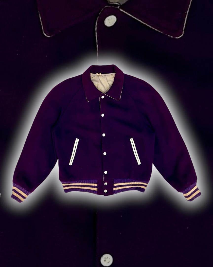ジャケット・アウター 70's Vintage Purple Varsity Jacket